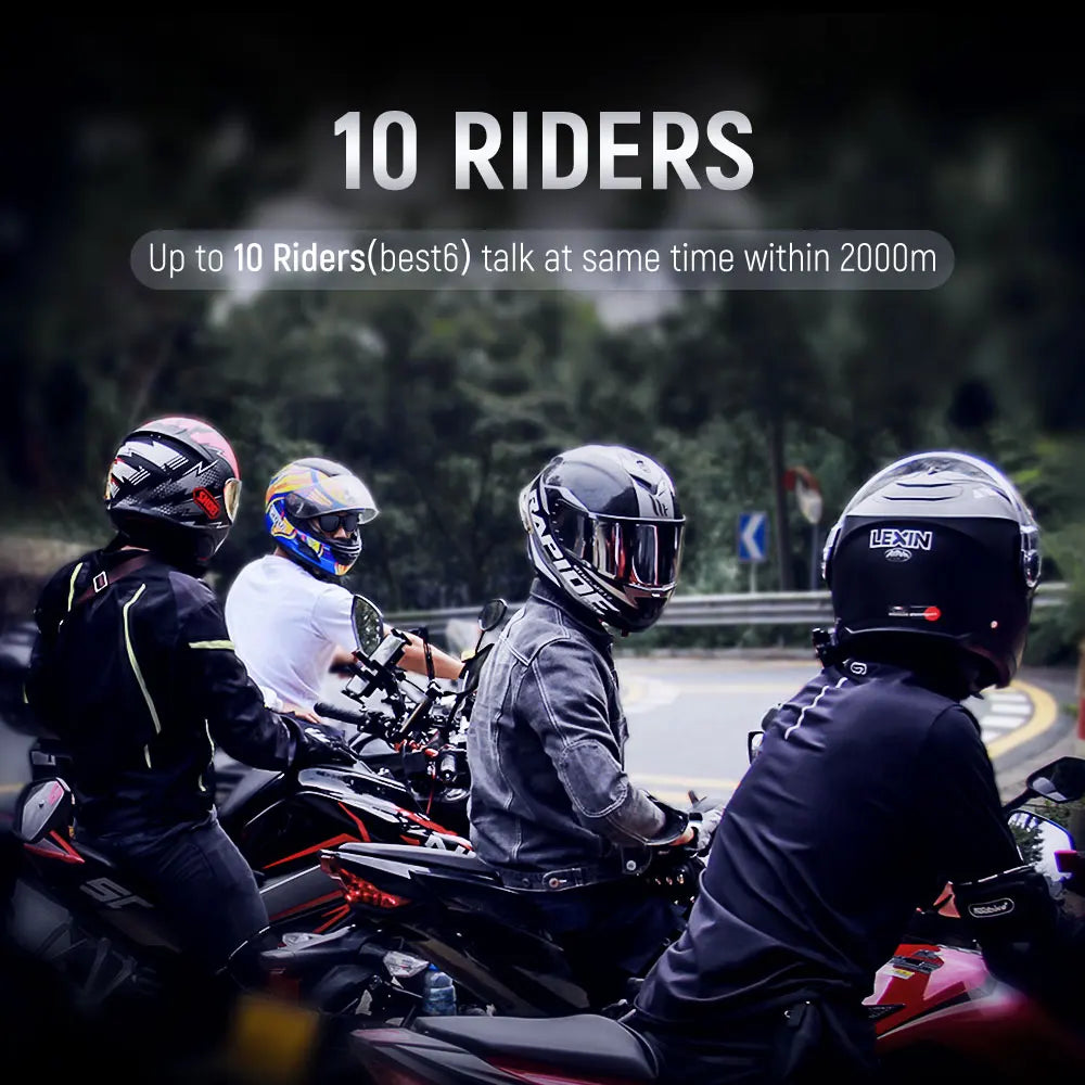 Motorcycle Bluetooth Headset - Lexin B4FM