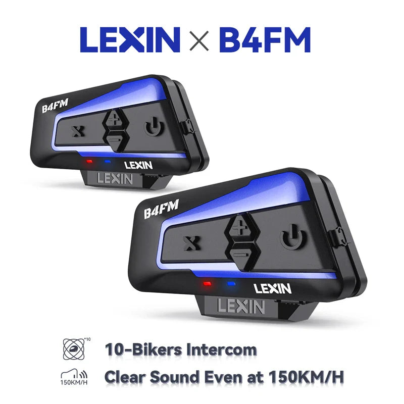 Motorcycle Bluetooth Headset - Lexin B4FM